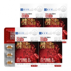 종근당 20100 혈행건강엔 나토키나제 30정 4박스