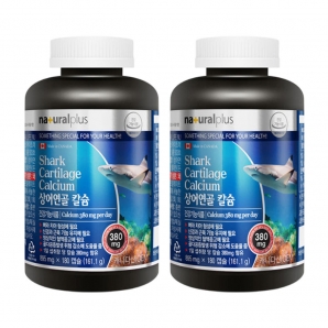 내츄럴플러스 상어연골 칼슘 180캡슐 2통