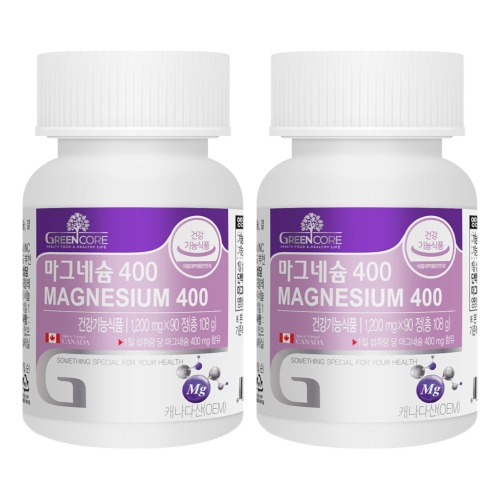 그린코어 마그네슘400 90정 2통