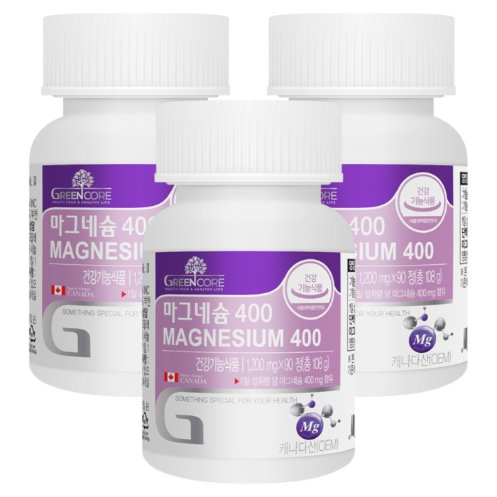그린코어 마그네슘400 90정 3통