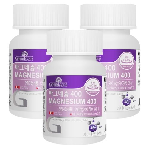 그린코어 마그네슘400 90정 3통