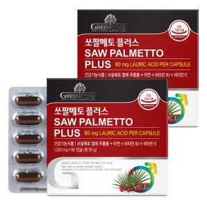 그린코어 쏘팔메토 플러스 90캡슐 2박스