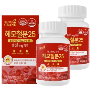 네이처그랜드 헤모철분25 90정 2박스