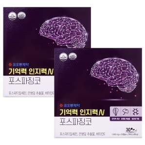 코오롱제약 기억력 인지력 N 포스파징코 60캡슐 2박스