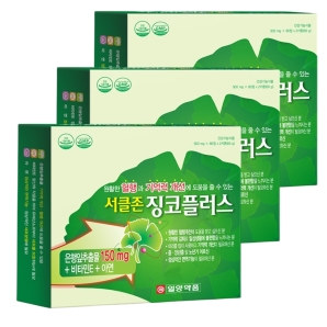 일양약품 서클존 징코플러스 120정 3박스