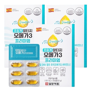일양약품 초임계 알티지 오메가3 프리미엄 30캡슐 3박스