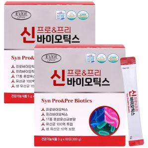 에버그린 신프로&프리바이오틱스 60포 2박스