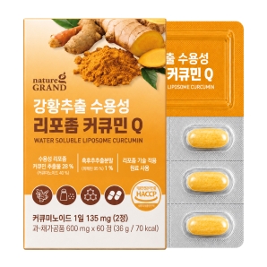 네이처그랜드 강황추출 수용성 리포좀 커큐민Q 60정