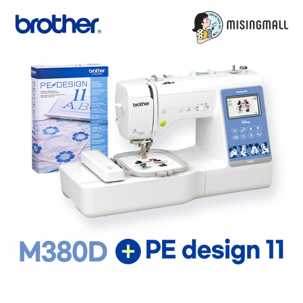 이노비스 M380D + Pe-design11(자수미싱+자수프로그램) 자수상담문의 / 2025최신기종