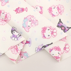 [KIYOHARA&times;SANRIO] 산리오 정품 라이센스 원단 메이드트리오 (1/2마)