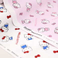 [KIYOHARA&times;SANRIO] 산리오 정품 라이센스 원단 베이직리본키티 (1/2마)