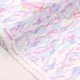 [KIYOHARA&times;SANRIO] 산리오 정품 라이센스 원단 시나모롤 퍼레이드 (1/2마)