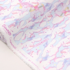 [KIYOHARA&times;SANRIO] 산리오 정품 라이센스 원단 시나모롤 퍼레이드 (1/2마)