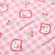 [KIYOHARA&times;SANRIO] 산리오 정품 라이센스 원단 체리체크키티 (1/2마)