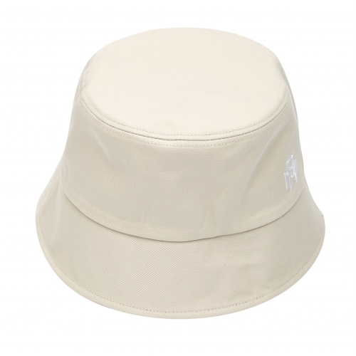 시그니처 로고 버킷햇 아이보리