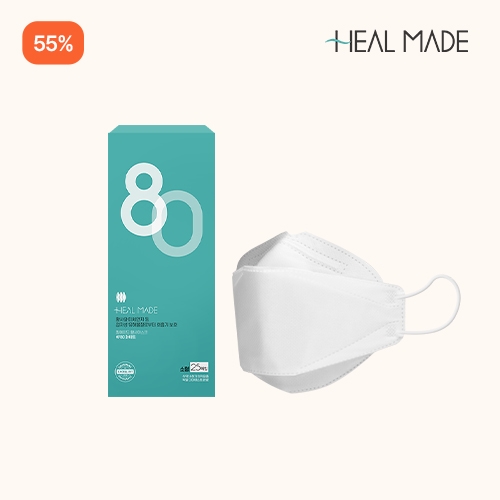 ★55%할인★3D KF80 일반형 마스크 어린이용 화이트 소형 50매