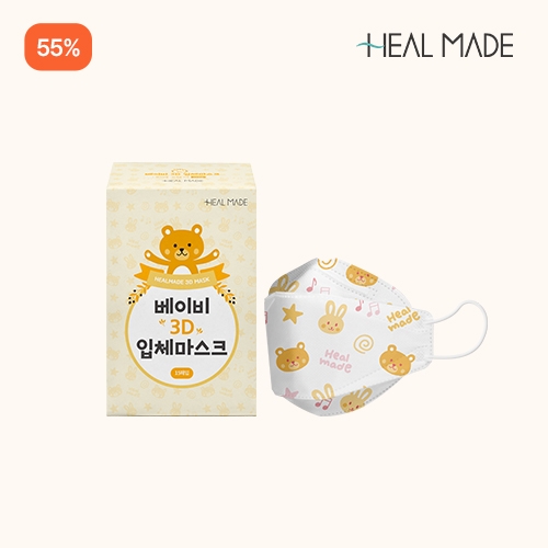 ★55%할인★<br>3D 캐릭터마스크 베이비 30매