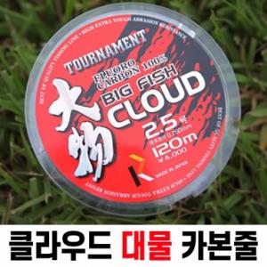 [강원산업] 클라우드 대물 카본 줄 / 120m / 원줄 목줄