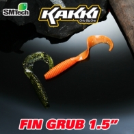 [KAKKI] 카키 / 핀그럽 1.5인치 / 루어 그럽웜 테일웜 / 배스 쏘가리