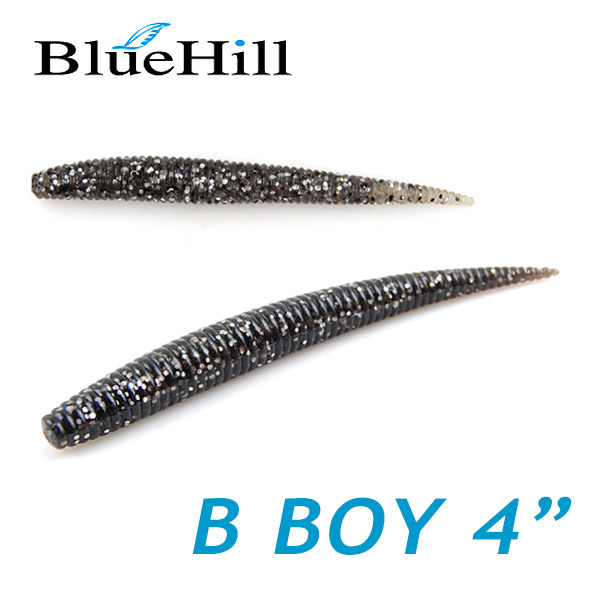 [블루힐] B BOY 비보이 B보이 웜 4인치 / 루어낚시 소프트베이트 배스웜 스트레이트웜