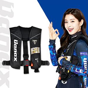 [바낙스] 팽창식 구명조끼 2200 BLA / 바다 낚시조끼 구명복