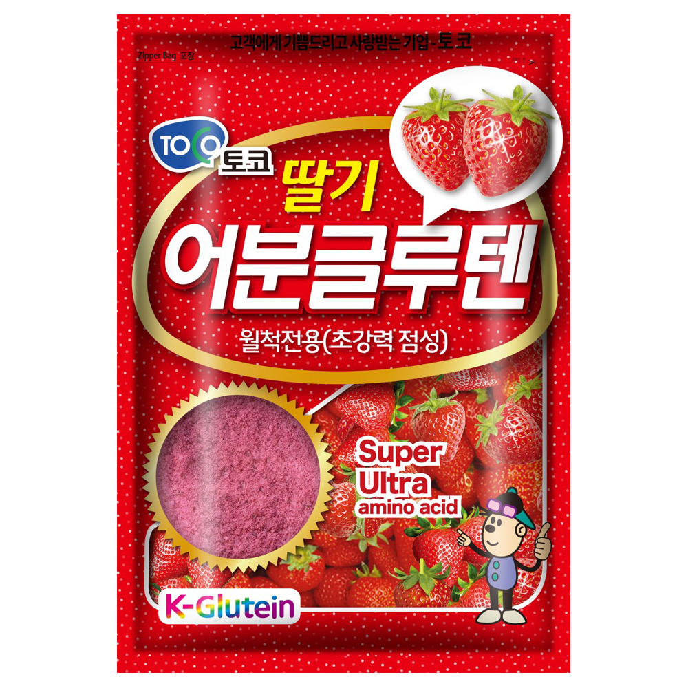 [토코] 딸기어분글루텐 / 민물낚시 미끼 밑밥 떡밥
