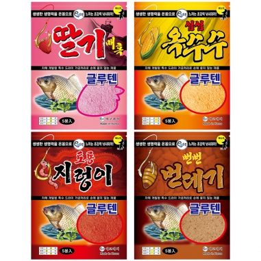 [에코레져] 떡밥 모음 / 삼색어분 껌딱지 새우 지렁이 옥수수 딸기 글루텐 /10봉주문시 1봉 더드립니다