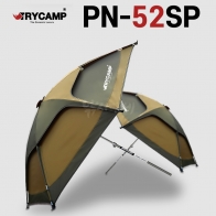 [트라이캠프] PN-52SP / 52인치 블랙 암막 2층 낚시파라솔 / 스텐 3단봉 옥스포드