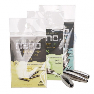 [나노피싱] 친환경 나노추 S바디 몸통 모음전 / 1.10g-6.0g 전중량 / 미세조절 초정밀 / 싱커 봉돌 민물낚시