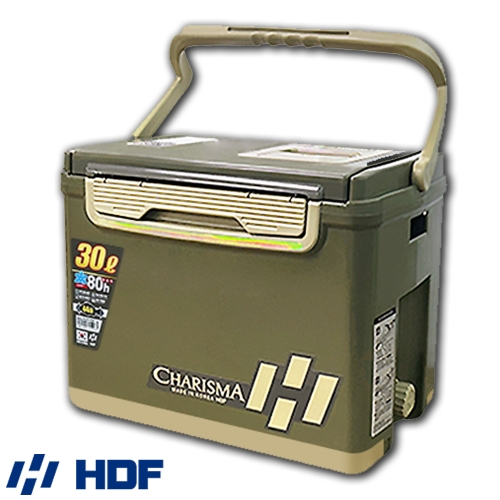 [해동] 30L 카리스마 아이스박스  카키 / HDF 쿨러 바다낚시 보냉 국내제작