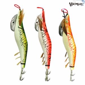 [브라보] 밑걸림줄인 고급 야광에기 / 분홍 초록 주황 / 3호  3.5호  4호