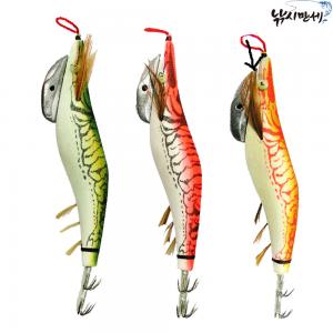 [브라보] 밑걸림줄인 고급 야광에기 / 분홍 초록 주황 / 3호  3.5호  4호