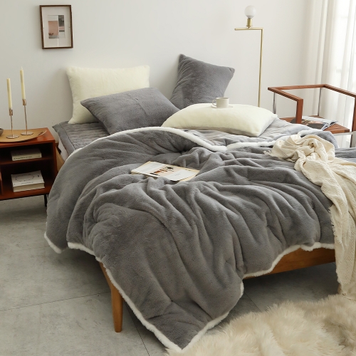 코튼렛 라셀 장모 극세사 겨울 차렵이불 SS Q
