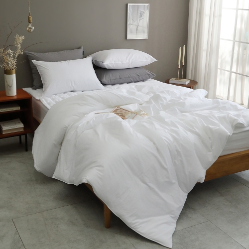 코튼렛 호텔침구 광폭 80수 바이오워싱 무봉제 옥수수솜 차렵이불 사계절