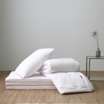 올인원 3단접이식 매트리스 메모리폼 수면매트+더스트프리 차렵이불세트 1인용 원룸 손님용 토퍼 기숙사용