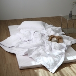 올인원 3단접이식 매트리스 메모리폼 수면매트+더스트프리 차렵이불세트 1인용 원룸 손님용 토퍼 기숙사용