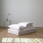 올인원 3단접이식 매트리스 메모리폼 수면매트+더스트프리 차렵이불세트 1인용 원룸 손님용 토퍼 기숙사용