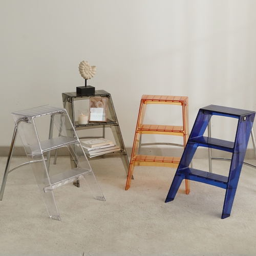 투명 접이식 인테리어 스텝스툴 가정용 보조의자