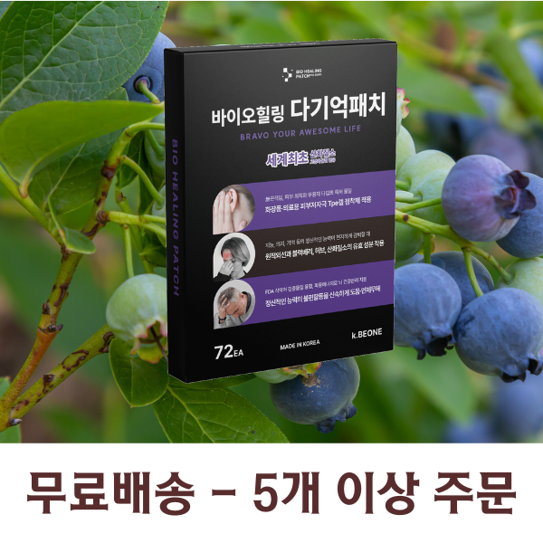 다기억패치-기억력 치매예방에 도움 [원적외선+산화질소+빌베리]