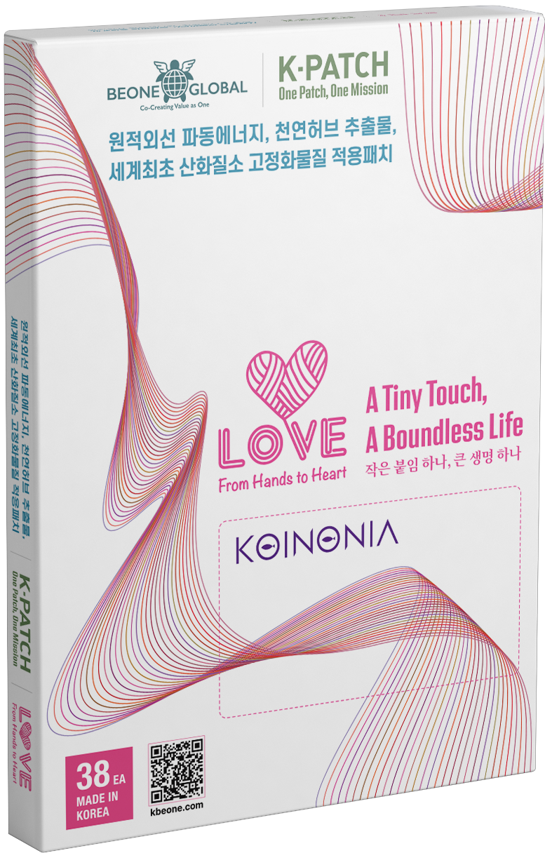 K-패치 러브 코이노니아-원적외선 허브 토탈 바디패치 선물용 38매