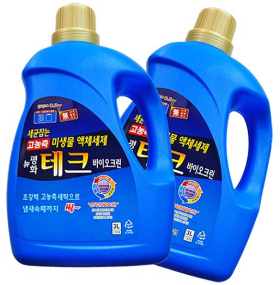 뉴평화테크 바이오크린 액체 세탁 세제 세트 3000ml*2 친환경 EM세제