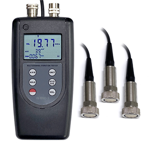 3채널 진동측정기 VM-6380-3 3축 진동계 XYZ 3D VIBRATIONMETER 속도 가속도 변위 기계진동측정