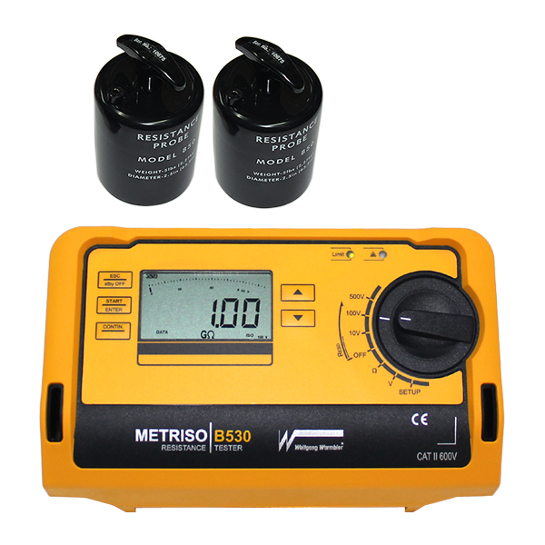 정밀 표면저항측정기 METRISO-B530 가변전압 면저항측정기 메트리소 B530 볼프강 (METRISO-2000 후속모델)