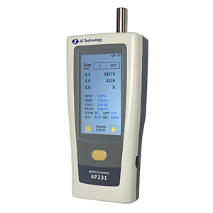 고정밀 파티클카운터 AP331 클린룸전용 파티클측정기 AP-331 ParticleCounter 터치스크린