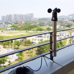 전광판 풍속계 WTF-B500D 타워크레인 풍속측정기 공사현장 건설현장 출렁다리 안전관리 실외용