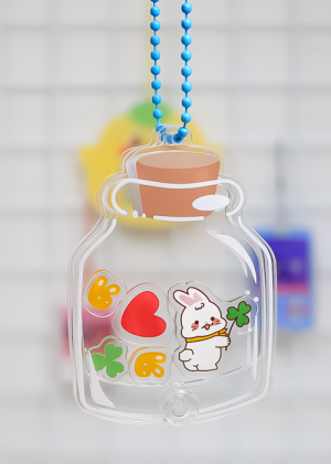 [연결고리형쉐이커키링] 3t_투명