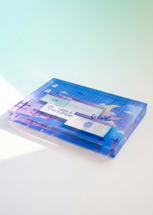 [입체자립형스탠드] 10t(1t+8t+1t)_투명아크릴