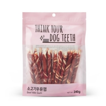 ThinkYourDogTeeth 소고기우유껌스틱(20p)