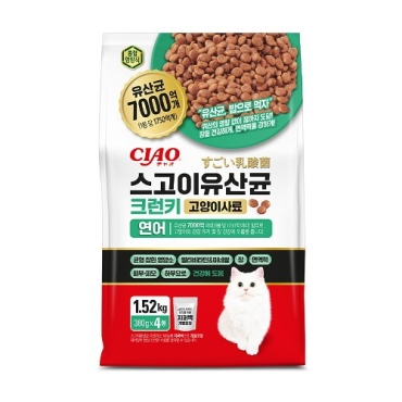 CIAO 스고이유산균 크런치사료(연어)1.52kg