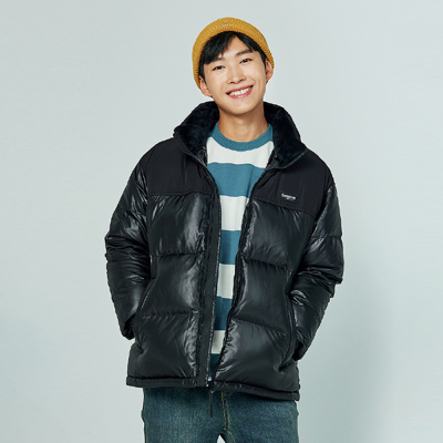 [소이] 남자 겨울이월 블랙글로시다운점퍼(24W1101)